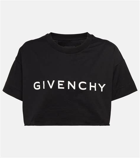 givenchy female t shirt|Givenchy cropped t shirt.